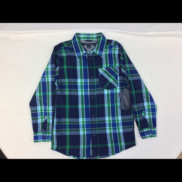 Tommy Hilfiger Plaid Button Down Shirt NWT - Picture 2 of 7